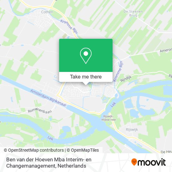 Ben van der Hoeven Mba Interim- en Changemanagement map