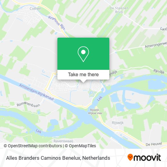 Alles Branders Caminos Benelux Karte