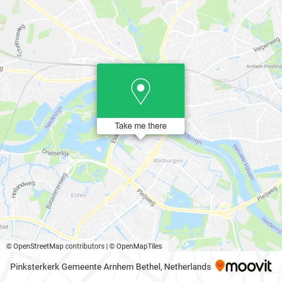 Pinksterkerk Gemeente Arnhem Bethel map