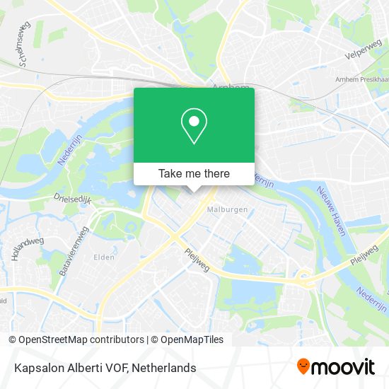 Kapsalon Alberti VOF map