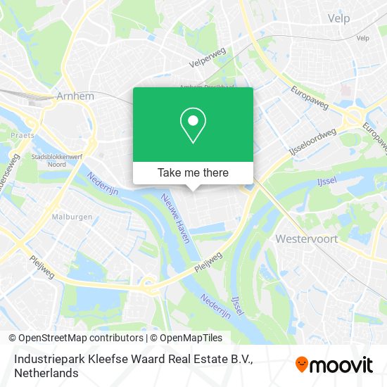 Industriepark Kleefse Waard Real Estate B.V. map