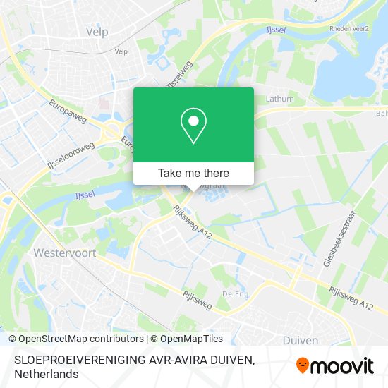 SLOEPROEIVERENIGING AVR-AVIRA DUIVEN map