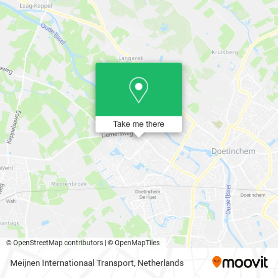 Meijnen Internationaal Transport map