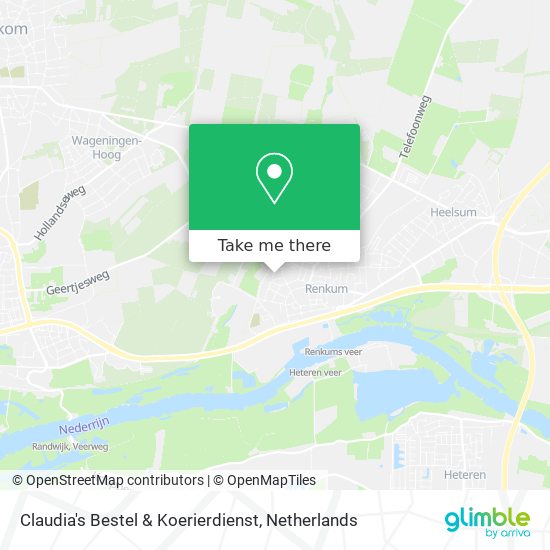 Claudia's Bestel & Koerierdienst map