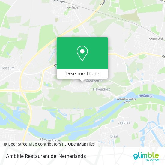 Ambitie Restaurant de map
