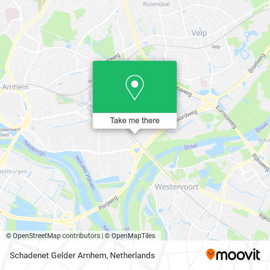 Schadenet Gelder Arnhem map
