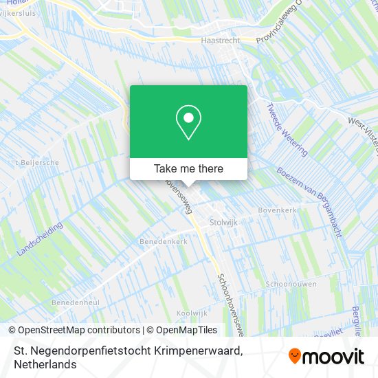 St. Negendorpenfietstocht Krimpenerwaard map