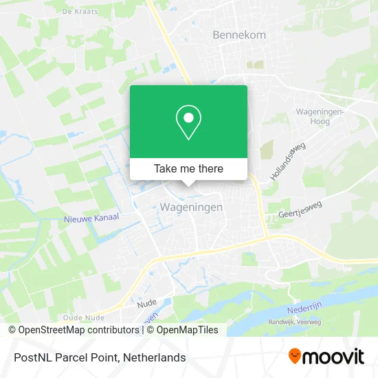 Postnl Pakketpunt map