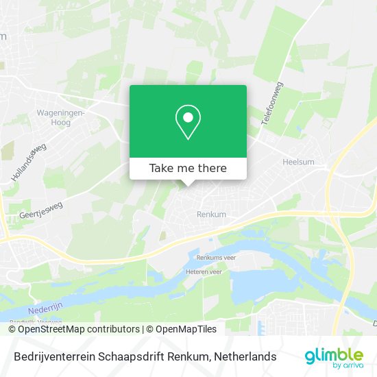 Bedrijventerrein Schaapsdrift Renkum map