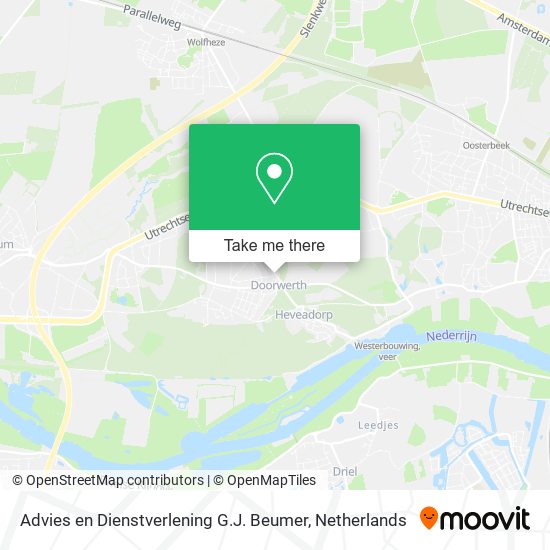 Advies en Dienstverlening G.J. Beumer map