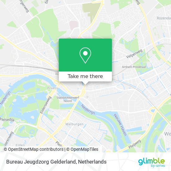 Bureau Jeugdzorg Gelderland map