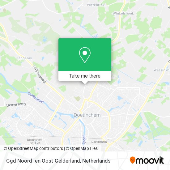 Ggd Noord- en Oost-Gelderland map