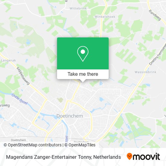 Magendans Zanger-Entertainer Tonny map