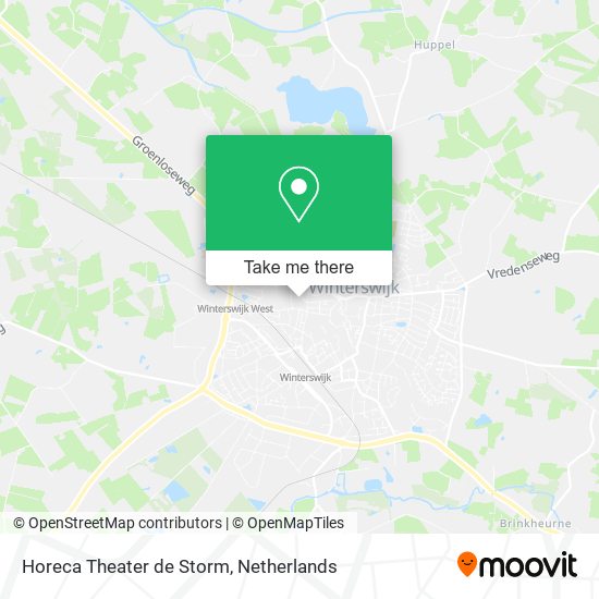 Horeca Theater de Storm map