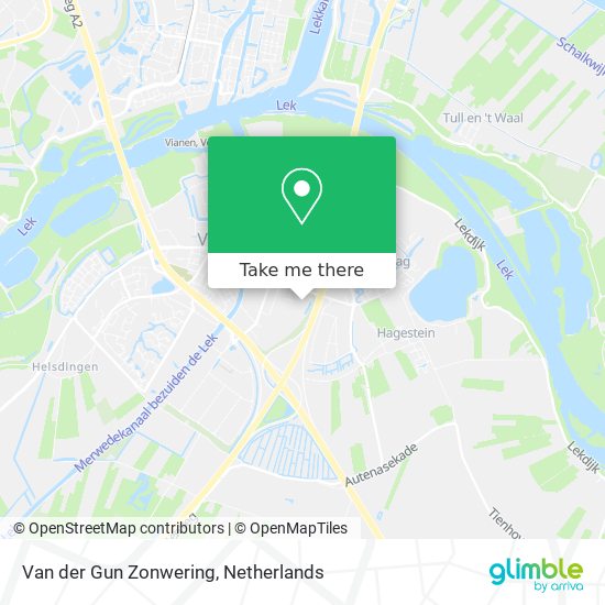 Van der Gun Zonwering map