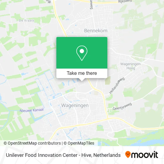 Unilever Food Innovation Center - Hive map
