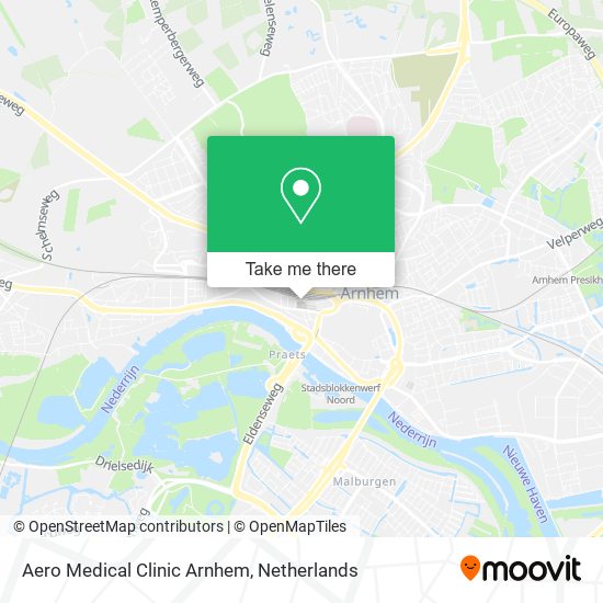 Aero Medical Clinic Arnhem map