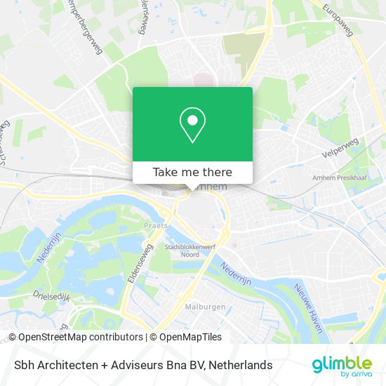 Sbh Architecten + Adviseurs Bna BV map