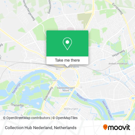 Collection Hub Nederland map
