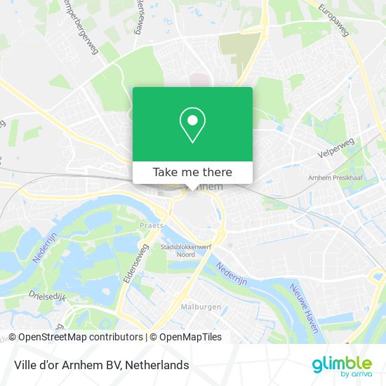 Ville d'or Arnhem BV map