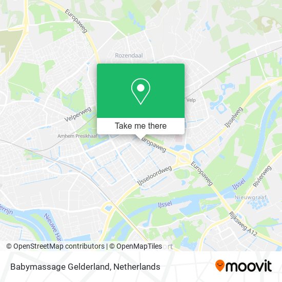 Babymassage Gelderland map