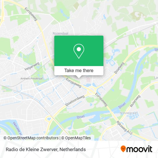 Radio de Kleine Zwerver Karte