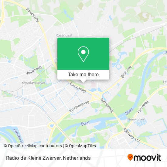 Radio de Kleine Zwerver map