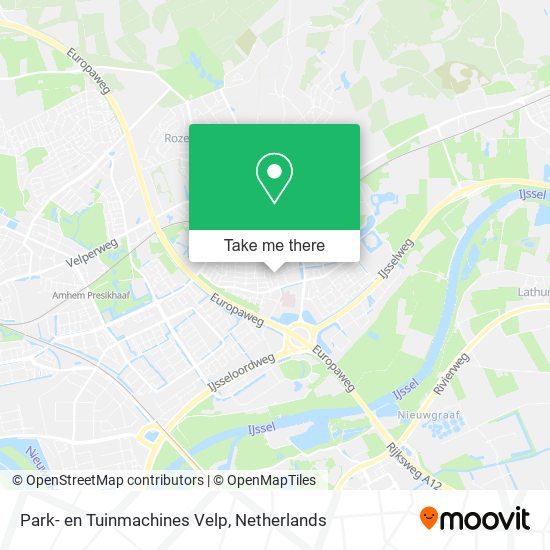 Park- en Tuinmachines Velp Karte