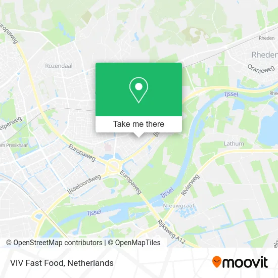 VIV Fast Food map