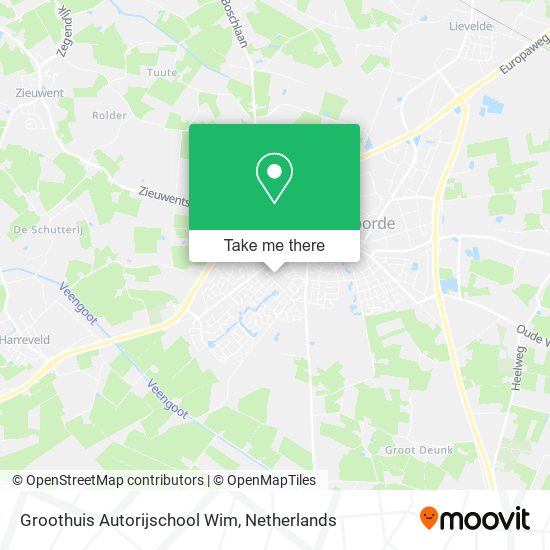 Groothuis Autorijschool Wim map