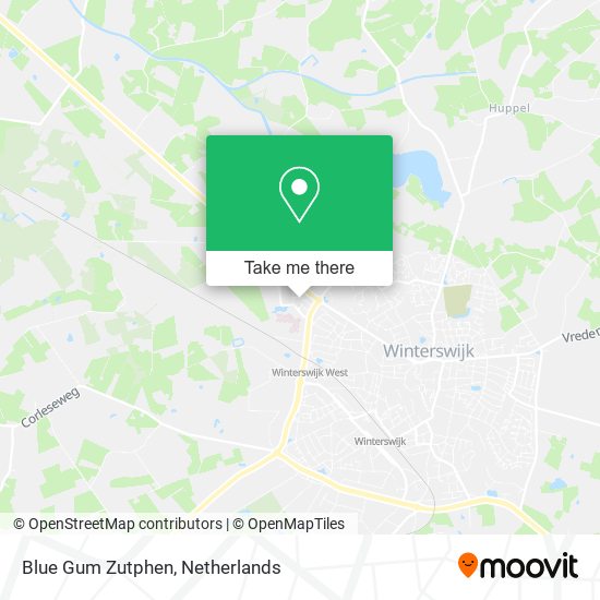 Blue Gum Zutphen map