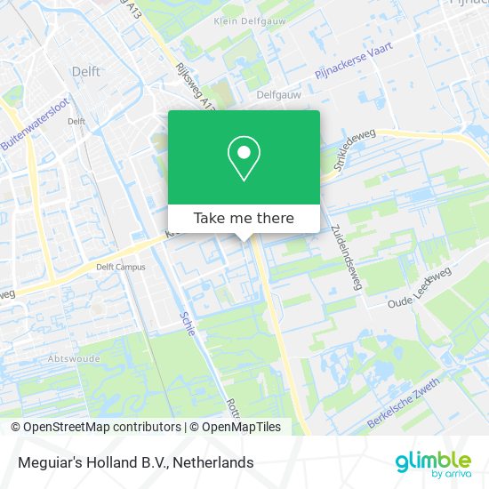 Meguiar's Holland B.V. map