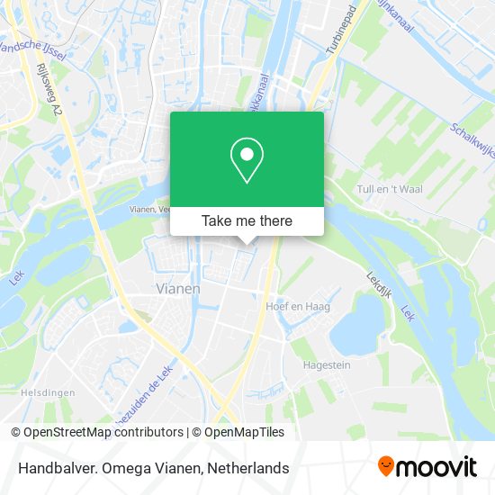 Handbalver. Omega Vianen map