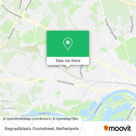 Begraafplaats Oosterbeek map