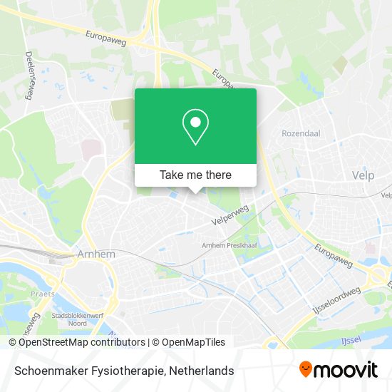 Schoenmaker Fysiotherapie map