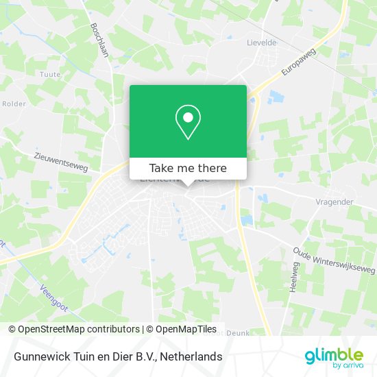 Gunnewick Tuin en Dier B.V. map