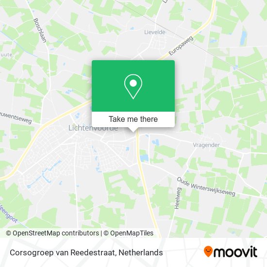 Corsogroep van Reedestraat Karte