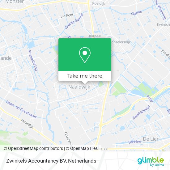 Zwinkels Accountancy BV map