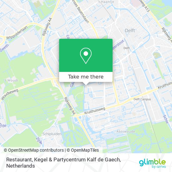 Restaurant, Kegel & Partycentrum Kalf de Gaech map