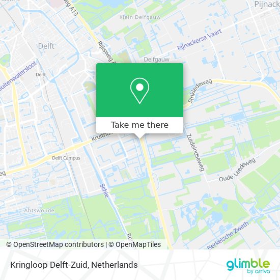 Kringloop Delft-Zuid Karte
