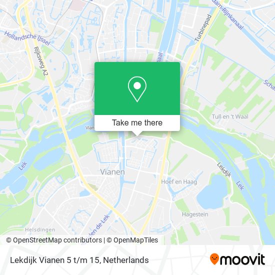 Lekdijk Vianen 5 t/m 15 Karte