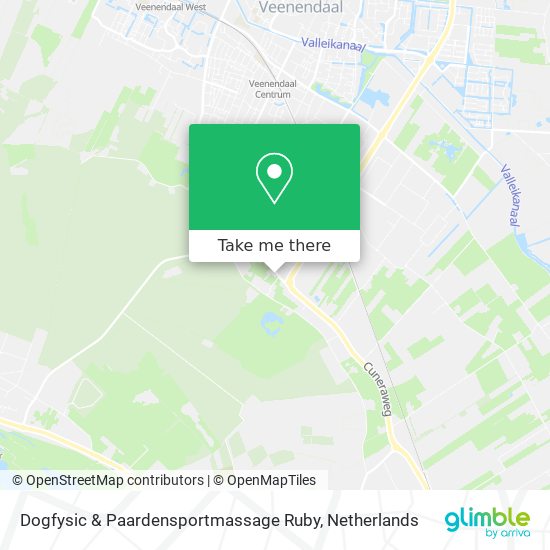 Dogfysic & Paardensportmassage Ruby map