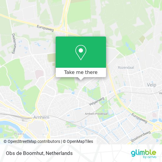 Obs de Boomhut map