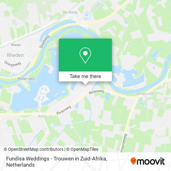 Fundisa Weddings - Trouwen in Zuid-Afrika map