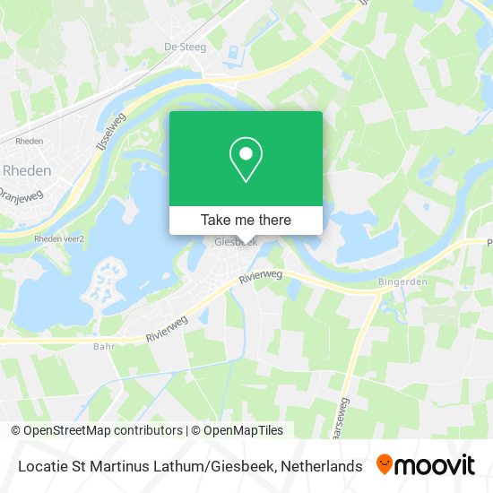 Locatie St Martinus Lathum / Giesbeek Karte