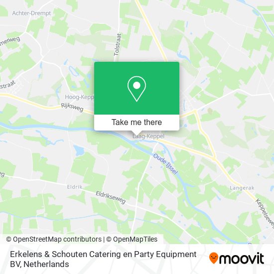 Erkelens & Schouten Catering en Party Equipment BV map