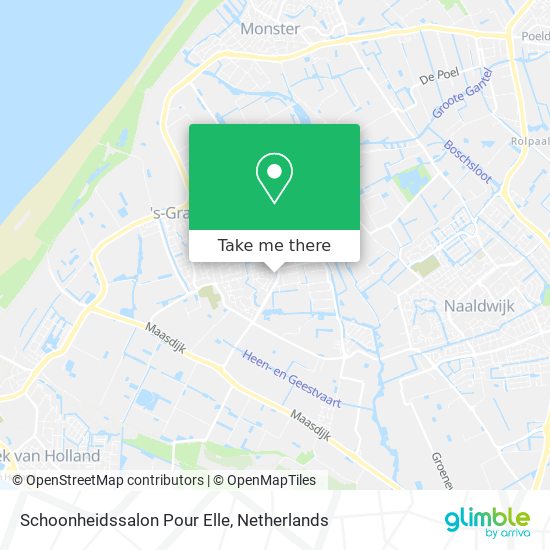 Schoonheidssalon Pour Elle map