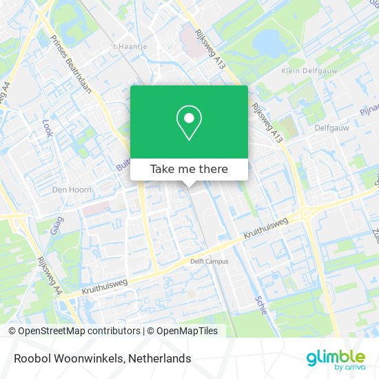 Roobol Woonwinkels map