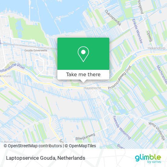 Laptopservice Gouda map
