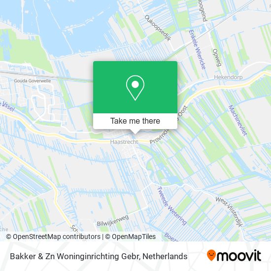 Bakker & Zn Woninginrichting Gebr Karte